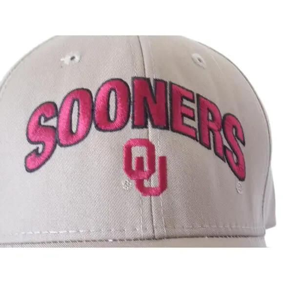 Captivating Headgear OU Sooners Tan/Beige Embroidered Logo Adjustable Cap - Picture 7 of 12